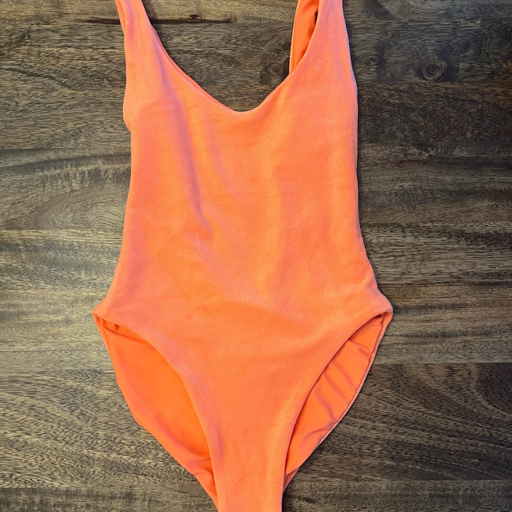 Jade Swim Coral Terry One-Piece